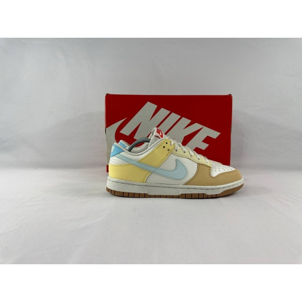 Nike Dunk Low Next Nature 'Soft Yellow Aquarius Blue' Women's Size 8.5